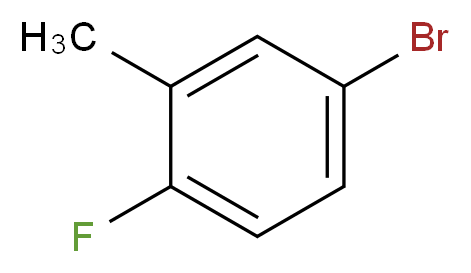 4-bromo-1-fluoro-2-methylbenzene_分子结构_CAS_51437-00-4