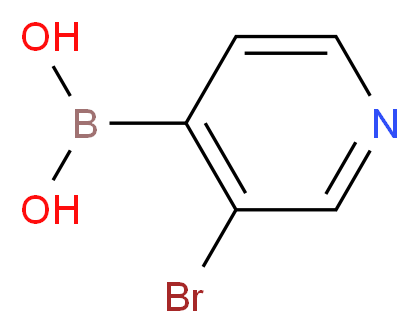 (3-bromopyridin-4-yl)boronic acid_分子结构_CAS_458532-99-5