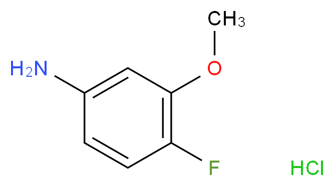 4-fluoro-3-methoxyaniline hydrochloride_分子结构_CAS_22510-10-7