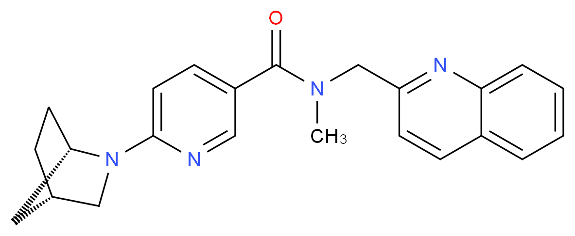 6-[(1S*,4S*)-2-azabicyclo[2.2.1]hept-2-yl]-N-methyl-N-(2-quinolinylmethyl)nicotinamide_分子结构_CAS_)