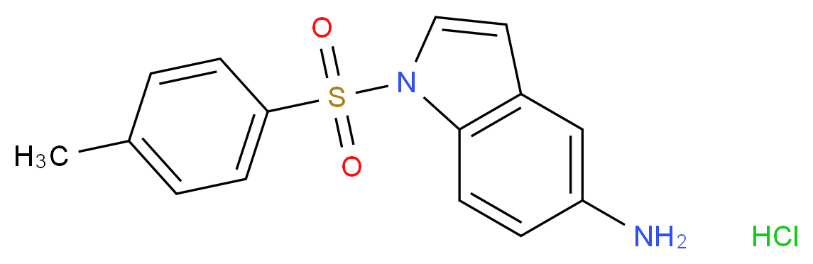 1-(4-methylbenzenesulfonyl)-1H-indol-5-amine hydrochloride_分子结构_CAS_306937-24-6