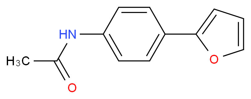 N-[4-(furan-2-yl)phenyl]acetamide_分子结构_CAS_69836-64-2
