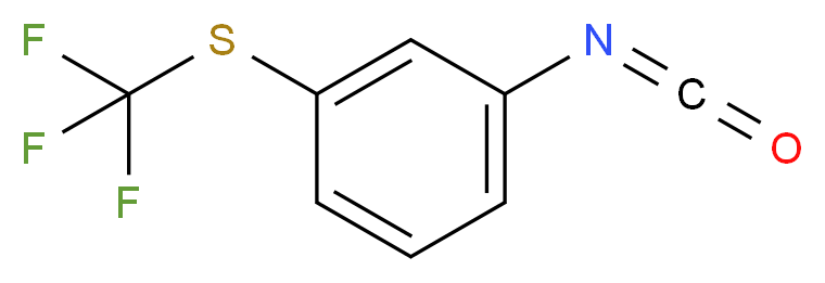 1-isocyanato-3-[(trifluoromethyl)sulfanyl]benzene_分子结构_CAS_55225-88-2