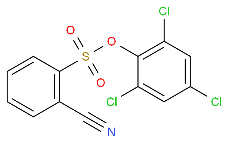 2,4,6-Trichlorophenyl 2-cyanobenzenesulfonate_分子结构_CAS_)