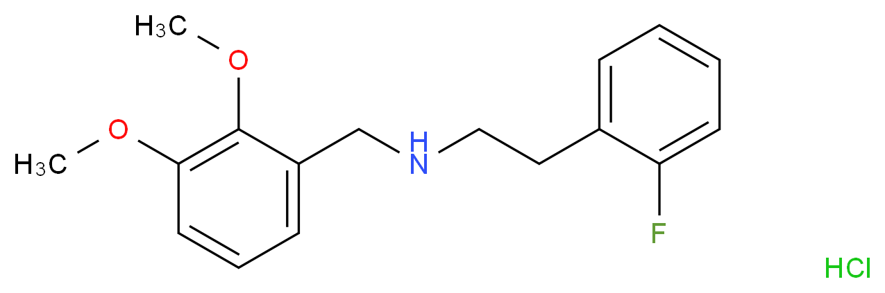 [(2,3-dimethoxyphenyl)methyl][2-(2-fluorophenyl)ethyl]amine hydrochloride_分子结构_CAS_1158288-45-9