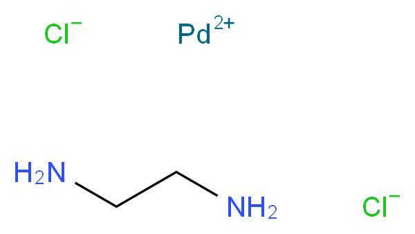 palladium(2+) ion ethane-1,2-diamine dichloride_分子结构_CAS_15020-99-2