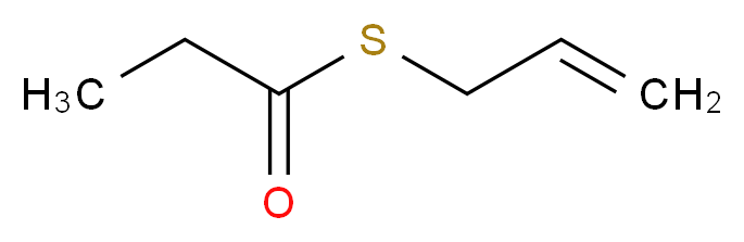 1-(prop-2-en-1-ylsulfanyl)propan-1-one_分子结构_CAS_41820-22-8