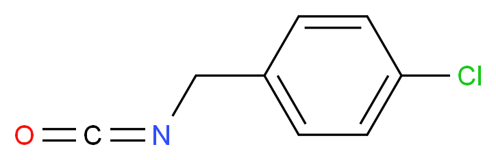 1-chloro-4-(isocyanatomethyl)benzene_分子结构_CAS_30280-44-5)