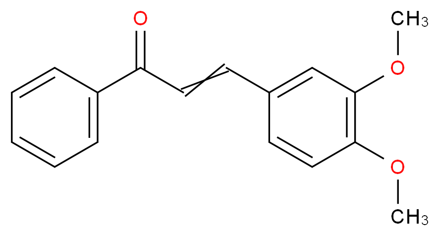 3-(3,4-dimethoxyphenyl)-1-phenylprop-2-en-1-one_分子结构_CAS_)