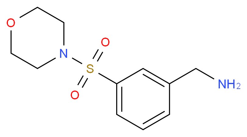 [3-(morpholine-4-sulfonyl)phenyl]methanamine_分子结构_CAS_933989-32-3