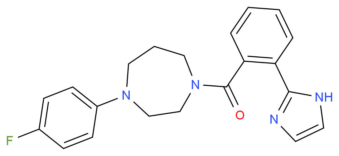1-(4-fluorophenyl)-4-[2-(1H-imidazol-2-yl)benzoyl]-1,4-diazepane_分子结构_CAS_)
