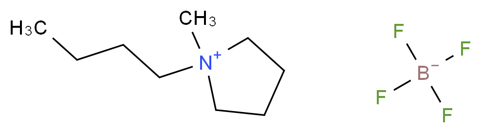 1-丁基-1-甲基吡咯烷四氟硼酸盐_分子结构_CAS_345984-11-4)