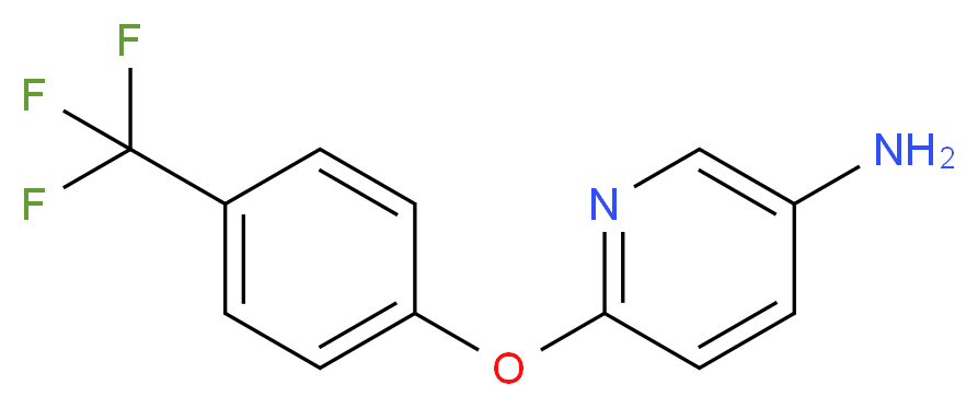 6-[4-(trifluoromethyl)phenoxy]pyridin-3-amine_分子结构_CAS_)
