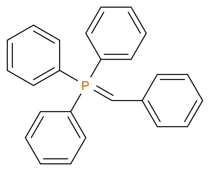 triphenyl(phenylmethylidene)-$l^{5}-phosphane_分子结构_CAS_1243-97-6