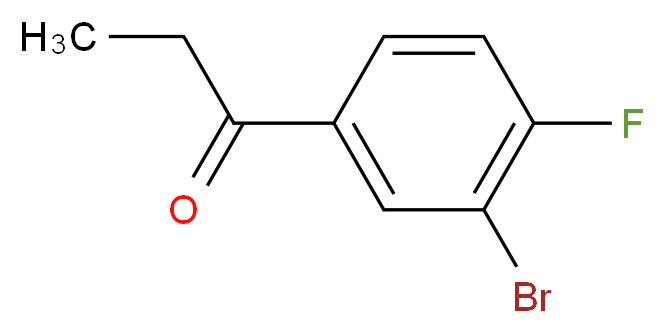 3'-Bromo-4'-fluoropropiophenone 98%_分子结构_CAS_202865-82-5)