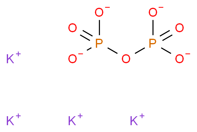 tetrapotassium (phosphonatooxy)phosphonate_分子结构_CAS_7320-34-5