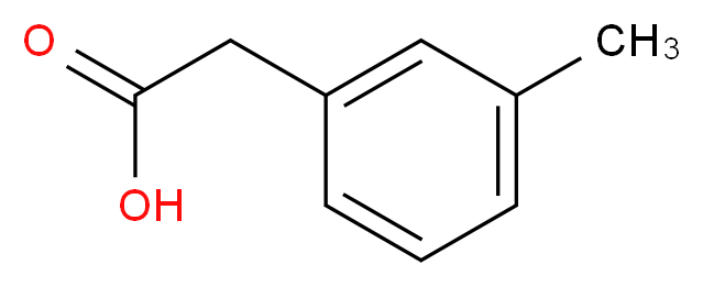 2-(3-methylphenyl)acetic acid_分子结构_CAS_621-36-3