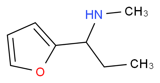 (1-Furan-2-yl-propyl)-methyl-amine_分子结构_CAS_)