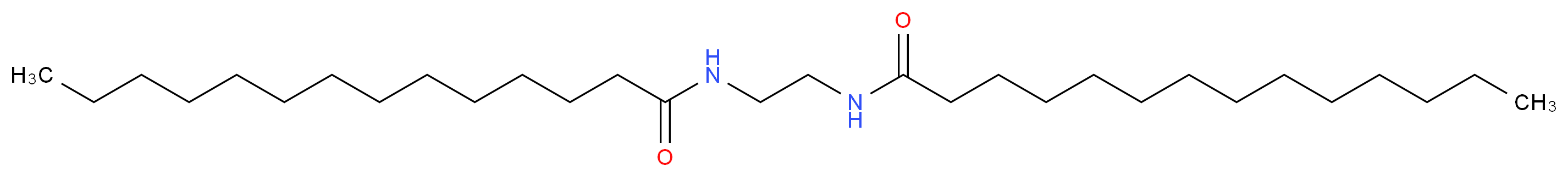 N-(2-tetradecanamidoethyl)tetradecanamide_分子结构_CAS_5136-46-9