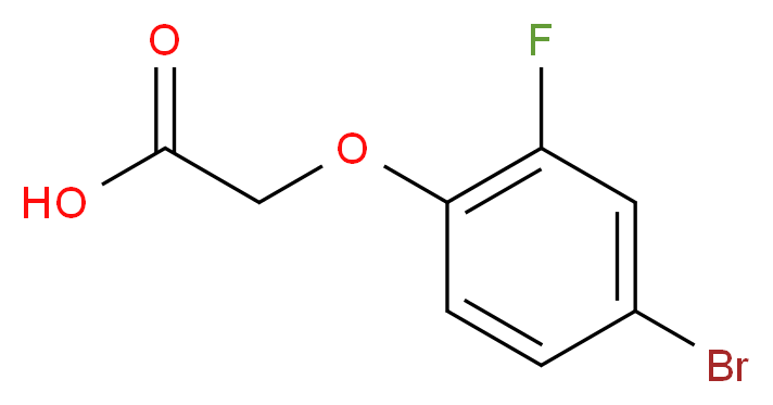 (4-Bromo-2-fluoro-phenoxy)-acetic acid_分子结构_CAS_451-90-1)