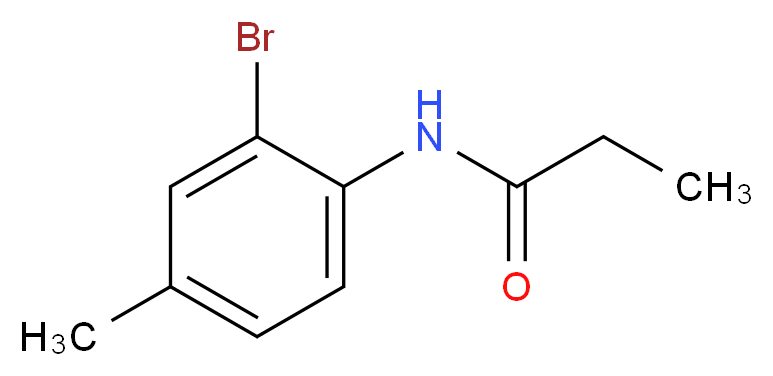 N-(2-bromo-4-methylphenyl)propanamide_分子结构_CAS_5285-53-0)