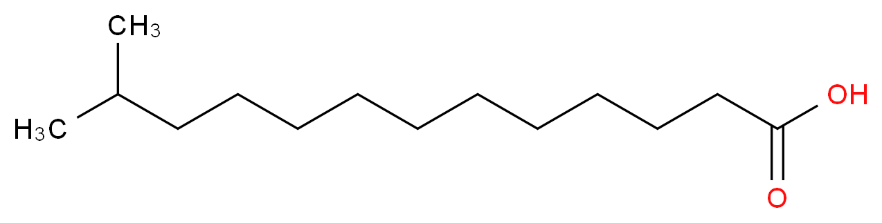 12-methyltridecanoic acid_分子结构_CAS_2724-57-4