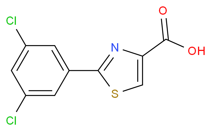 2-(3,5-Dichlorophenyl)thiazole-4-carboxylic acid_分子结构_CAS_1178420-52-4)