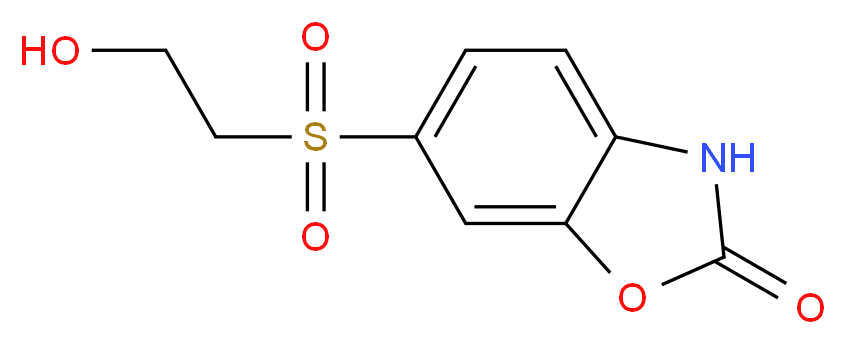 6-(2-hydroxyethanesulfonyl)-2,3-dihydro-1,3-benzoxazol-2-one_分子结构_CAS_5031-74-3