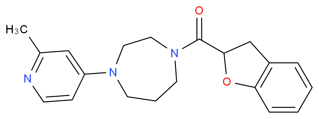 1-(2,3-dihydro-1-benzofuran-2-ylcarbonyl)-4-(2-methyl-4-pyridinyl)-1,4-diazepane_分子结构_CAS_)