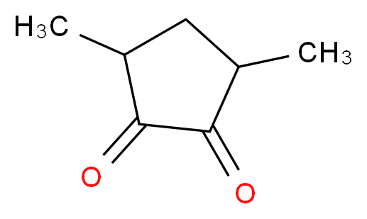 3,5-dimethylcyclopentane-1,2-dione_分子结构_CAS_13494-07-0