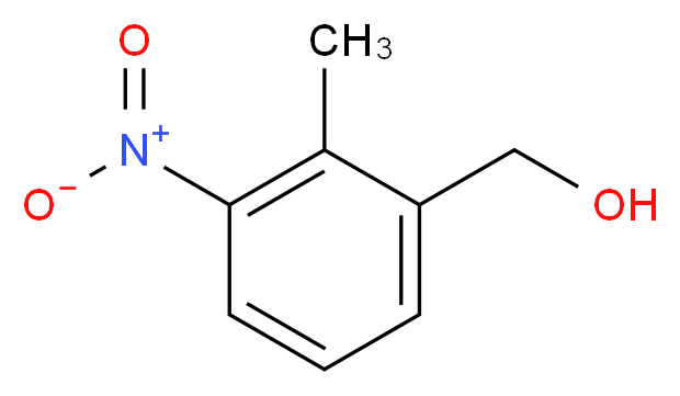 2-甲基-3-硝基苯甲醇_分子结构_CAS_23876-13-3)