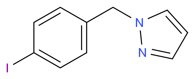 1-[(4-iodophenyl)methyl]-1H-pyrazole_分子结构_CAS_143128-30-7