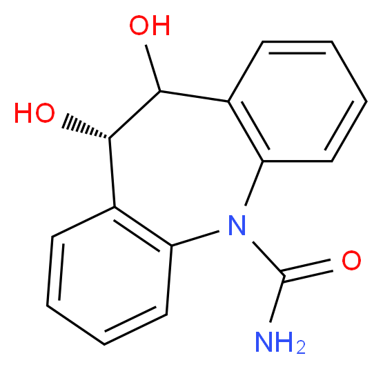 (9S)-9,10-dihydroxy-2-azatricyclo[9.4.0.0<sup>3</sup>,<sup>8</sup>]pentadeca-1(11),3(8),4,6,12,14-hexaene-2-carboxamide_分子结构_CAS_35079-97-1