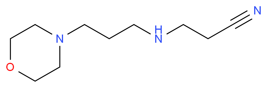 3-(3-Morpholinopropylamino)propanenitrile_分子结构_CAS_102440-39-1)