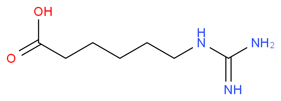 6-carbamimidamidohexanoic acid_分子结构_CAS_6659-35-4