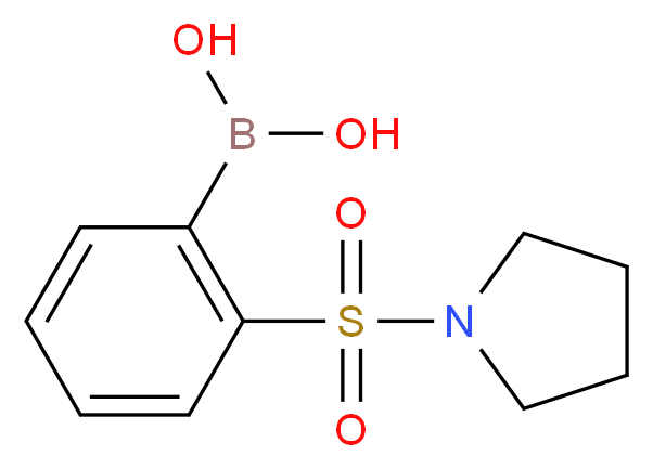 [2-(pyrrolidine-1-sulfonyl)phenyl]boronic acid_分子结构_CAS_913835-83-3