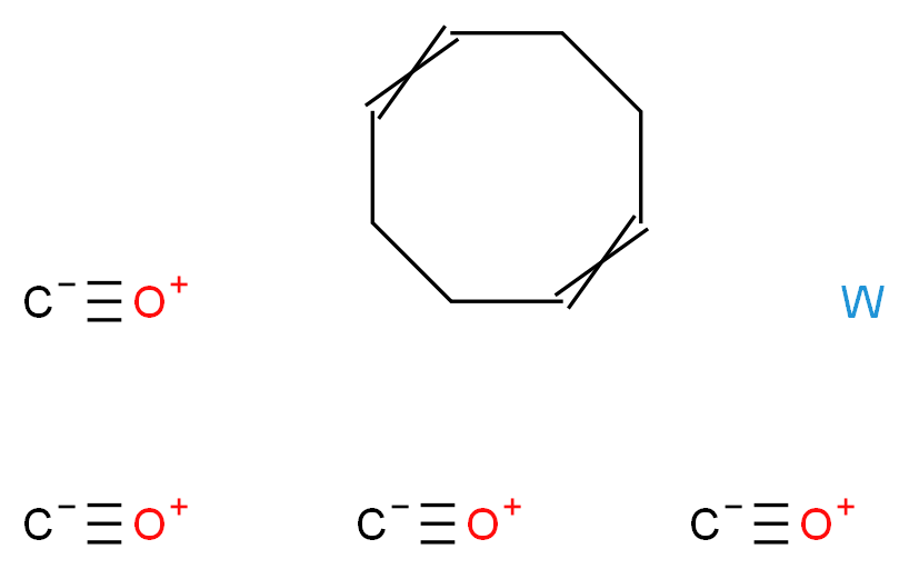 1,5-环辛二烯四羰基钨(0)_分子结构_CAS_12129-70-3)