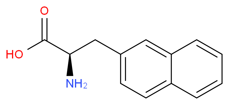 3-(2-Naphthyl)-D-alanine_分子结构_CAS_76985-09-6)