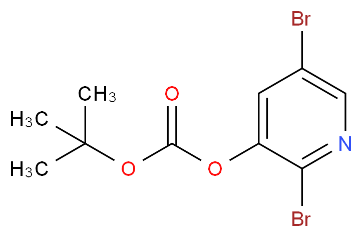 tert-Butyl 2,5-dibromopyridin-3-yl carbonate_分子结构_CAS_)