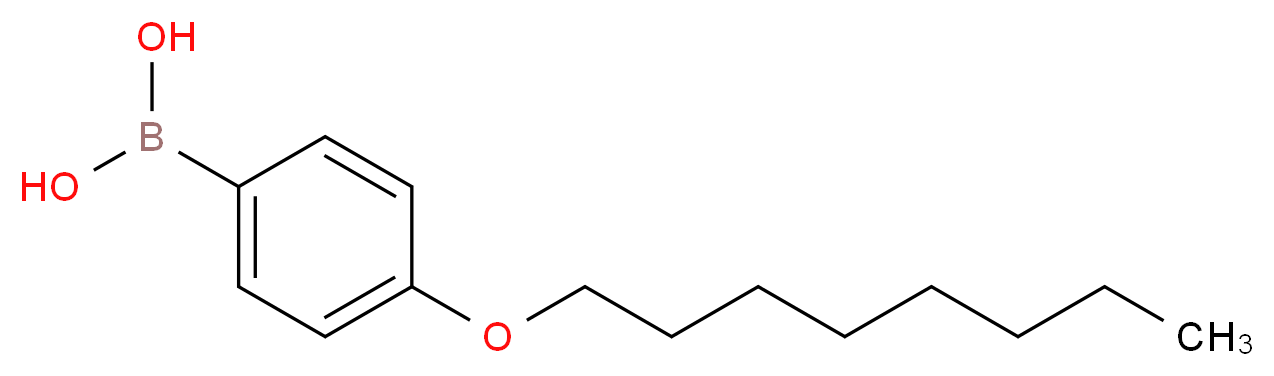 4-(n-Octyloxy)benzeneboronic acid_分子结构_CAS_121554-09-4)