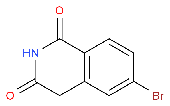 6-BROMOISOQUINOLINE-1,3(2H,4H)-DIONE_分子结构_CAS_501130-49-0)