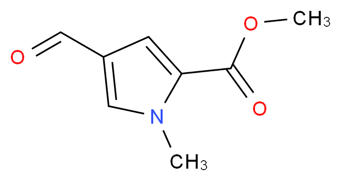 Methyl 4-formyl-1-methyl-1H-pyrrole-2-carboxylate_分子结构_CAS_67858-47-3)