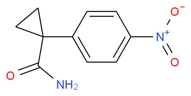1-(4-nitrophenyl)cyclopropane-1-carboxamide_分子结构_CAS_858423-29-7