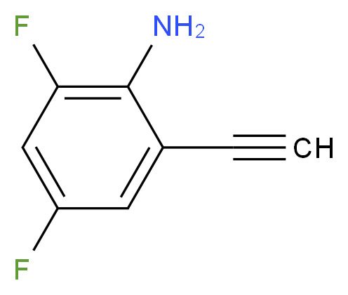 2-Ethynyl-4,6-difluoroaniline_分子结构_CAS_684250-12-2)