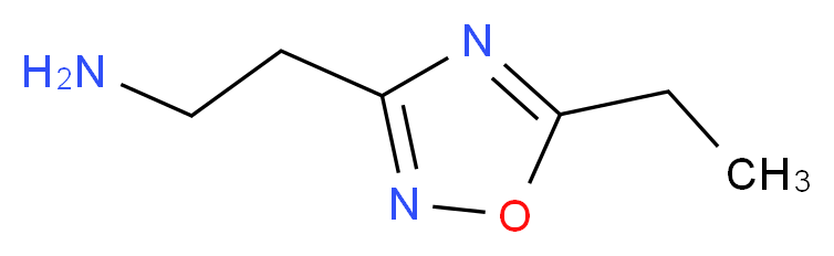 2-(5-ethyl-1,2,4-oxadiazol-3-yl)ethan-1-amine_分子结构_CAS_946667-66-9