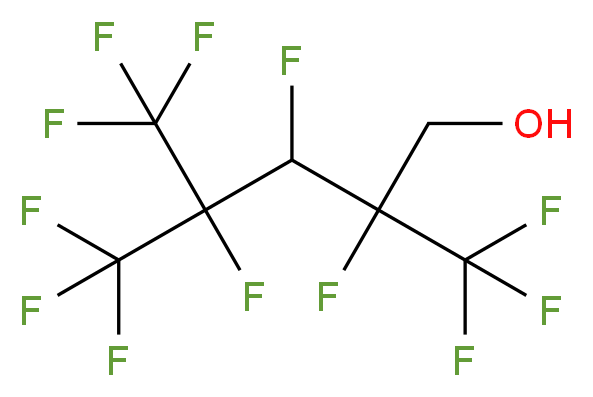 2,3,4,5,5,5-hexafluoro-2,4-bis(trifluoromethyl)pentan-1-ol_分子结构_CAS_25065-50-3