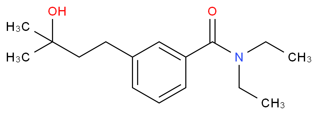 N,N-diethyl-3-(3-hydroxy-3-methylbutyl)benzamide_分子结构_CAS_)