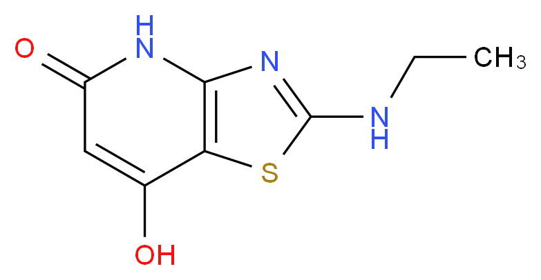 2-(ethylamino)-7-hydroxy[1,3]thiazolo[4,5-b]pyridin-5(4H)-one_分子结构_CAS_674807-08-0)