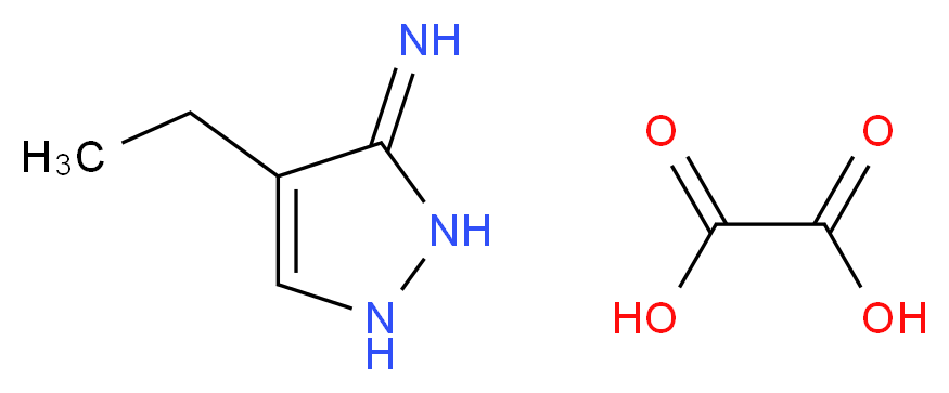 4-Ethyl-1H-pyrazol-3-amine oxalate_分子结构_CAS_1010800-27-7)