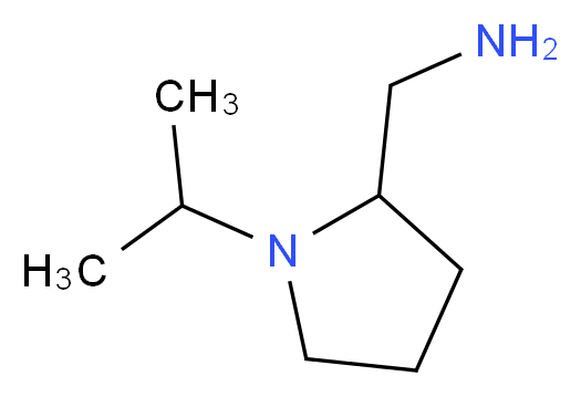 1-(1-isopropyl-2-pyrrolidinyl)methanamine_分子结构_CAS_26116-15-4)